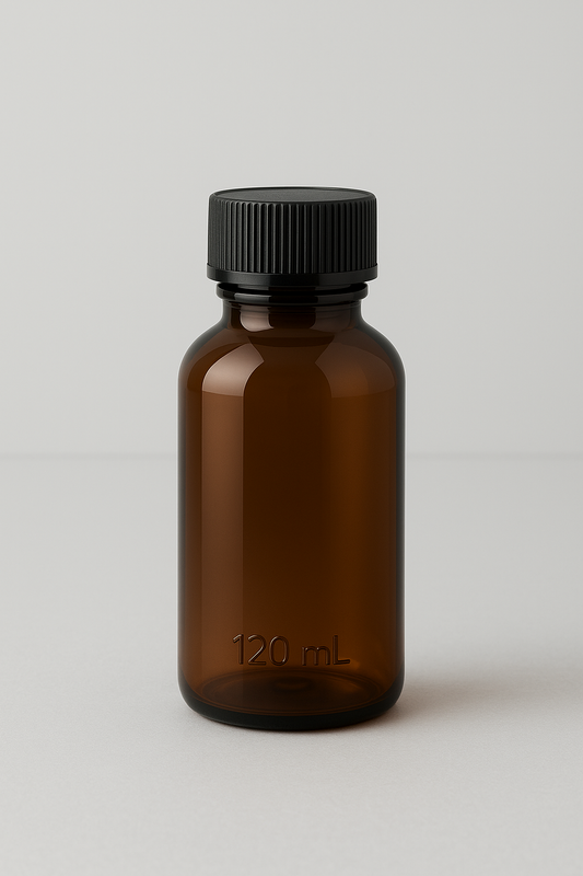 PET Bottles 120 ML (25mm, Amber Transparent, Any other Color)